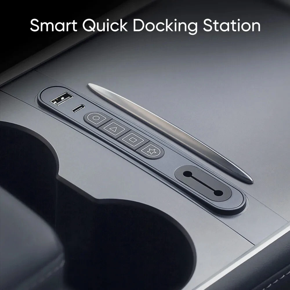 

Multifunctional Smart Expansion Dock for Tesla Model 3 Y 2021+ Docking Station Fast Charger smart Central Control Charging Shunt