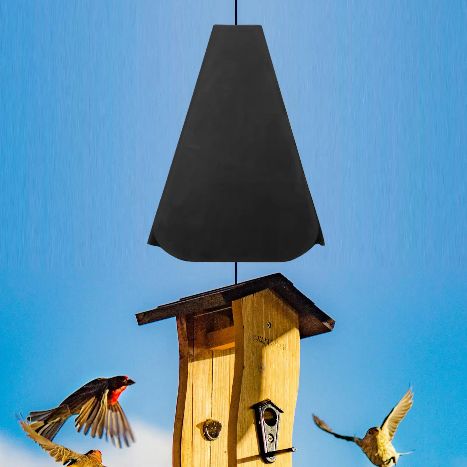 

Уличный отпугиватель белок для кормушек для птиц: прочный защитный кожух, простая установка, совместим с различными кормушками для птиц