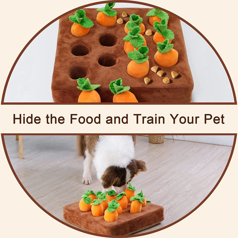 Interactive Dog Toys 2 In 1 Non-Slip Nosework Feed Games Toys For Pet Stress Relief