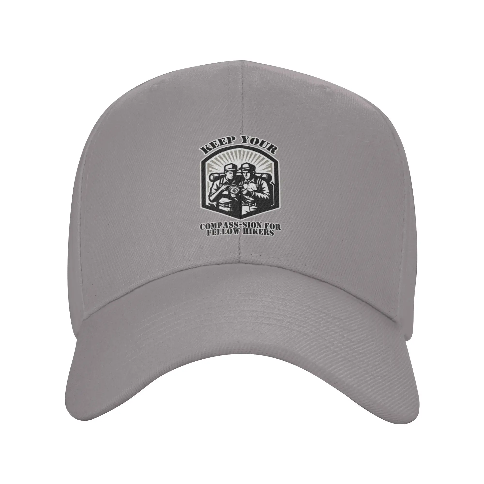 Hot Sale Keep your compass-sion for fellow hikers Baseball Cap  Everyday Sun Visor Cap  Motorcycle Riding Sun Visor Cap