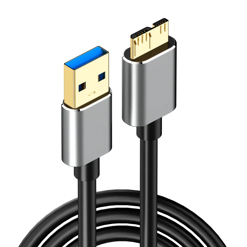 Hard Drive External Cable Micro B USB 3.0 Cable 3A Fast Charging Data Cord for Samsung Note 3 S5 with 5Gbps hight speed transmit