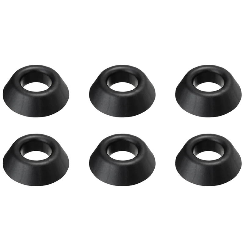 6X Tempat Bola, Tempat Pajangan Plastik Rugby Sepak Bola Basket, Hitam-B60B