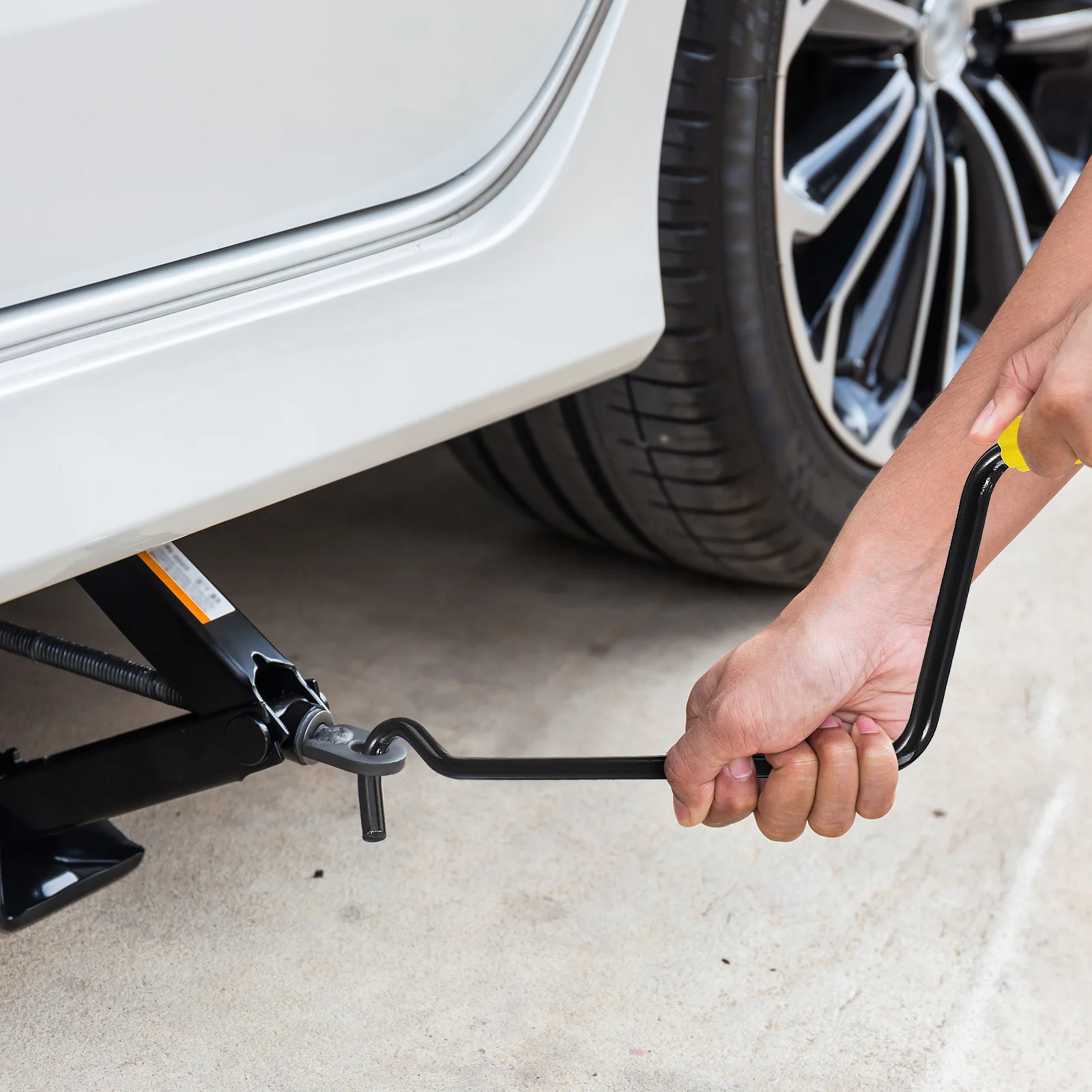 Jack lidar com alavanca de manivela de substituição de aço para levantamento de pneus de carro manutenção jack acessório ferramentas de levantamento de pneus