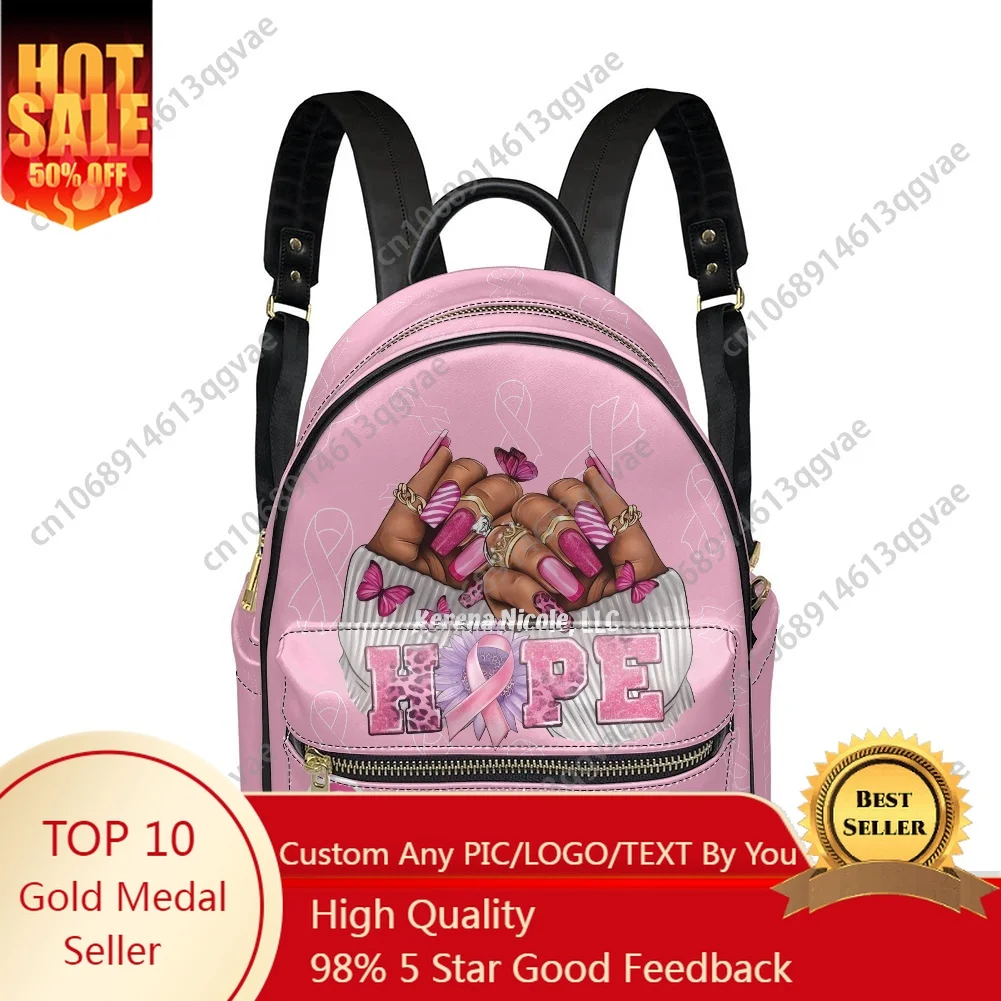 

Cancer Survivor Breast Cancer Backpack Womens Men Personalized Double Shoulder Bag Business Travel Bookbag Rucksack Gift Daypack