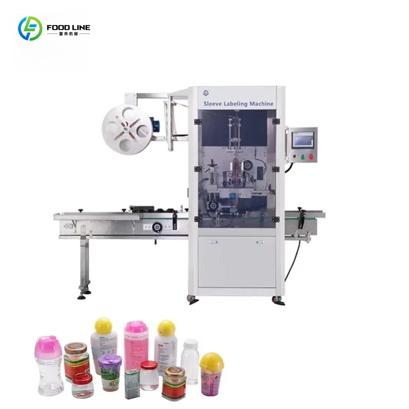 Customized Factory Direct Industrial Labeling Machine Wine Bottle Mechanical Sleeve Labeler with Shrink Tunnel Function
