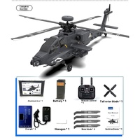 Yxznrc F11-S 1:32 Ah-64 Apache Scale 2.4g 6ch Gps Altitude Hold Optical Flow Positioning 5.8g Fpv Camera Rc Helicopter Rtf Toys