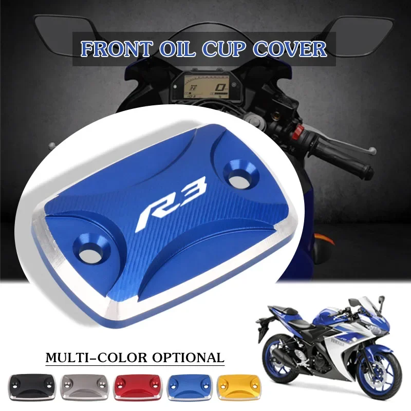 

For YAMAHA YZF-R3 YZF-R25 YZFR25 YZFR3 YZF R3 R25 2015-2023 Motorcycles Front Brake Reservoir Fluid Tank Cover Oil Cup Cap