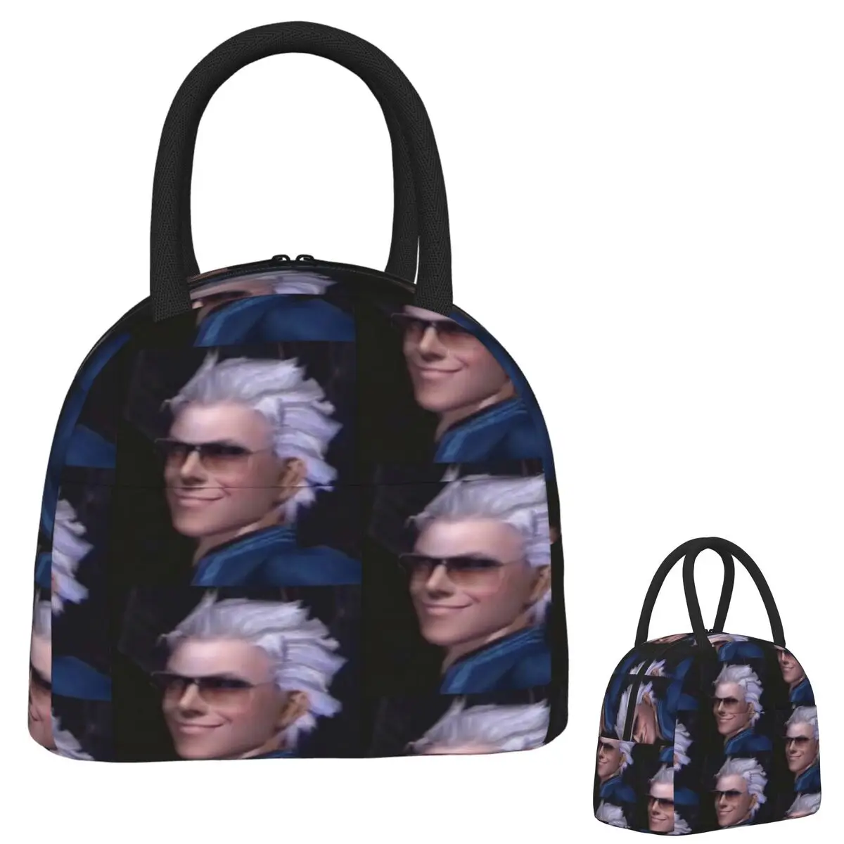 

Vergil From The Devil May Cry Series Сумки для обеда Изолированная коробка для бенто Портативная сумка для обеда Герметичные сумки для пикника Термосумка
