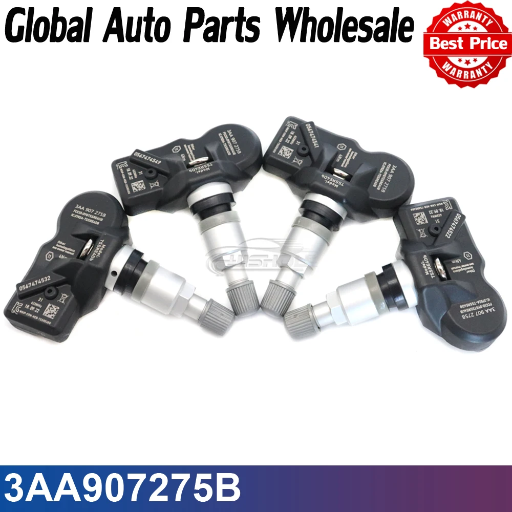 

TPMS Tire Pressure Monitor Sensor For Volkswagen CC Tiguan Passat 2007-2015 433Mhz 3AA907275B 3AA907275 3AA907275D