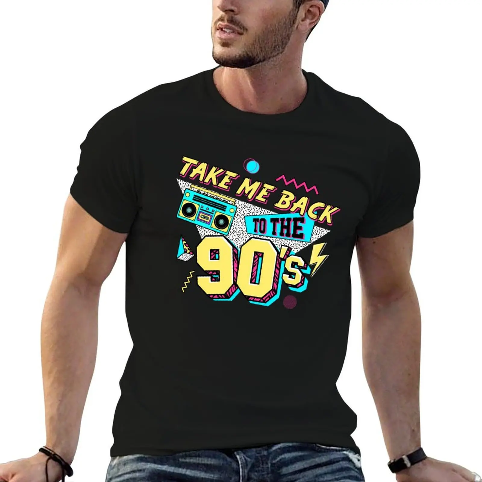 Take Me Back To The 90's T-Shirt Casual Fashion Short Sleeve Cotton T-Shirt