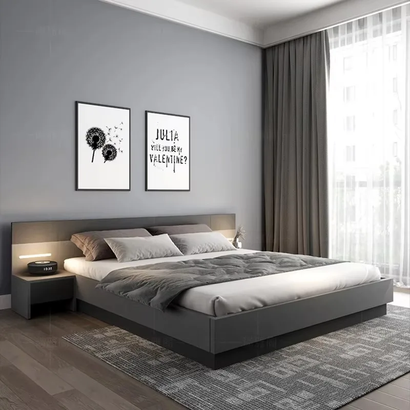Minimalist Korean Full Bedroom Set Wooden Dresser Cheap Comfy Queensize Bedroom Set Luxury Elegant Camas Y Muebles Furniture