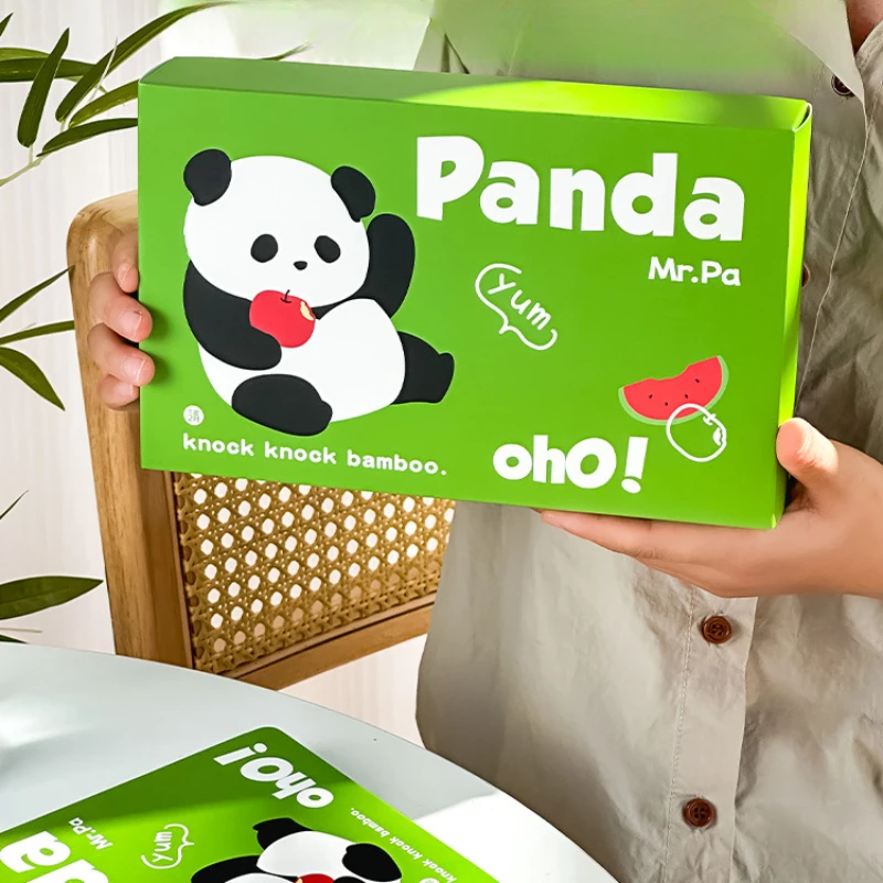 Panda Comes Hand Ledger Gift Box Set Girl Hand Ledger Gift Cute Girl High Appearance Note Daily Planner Travelers Notebook