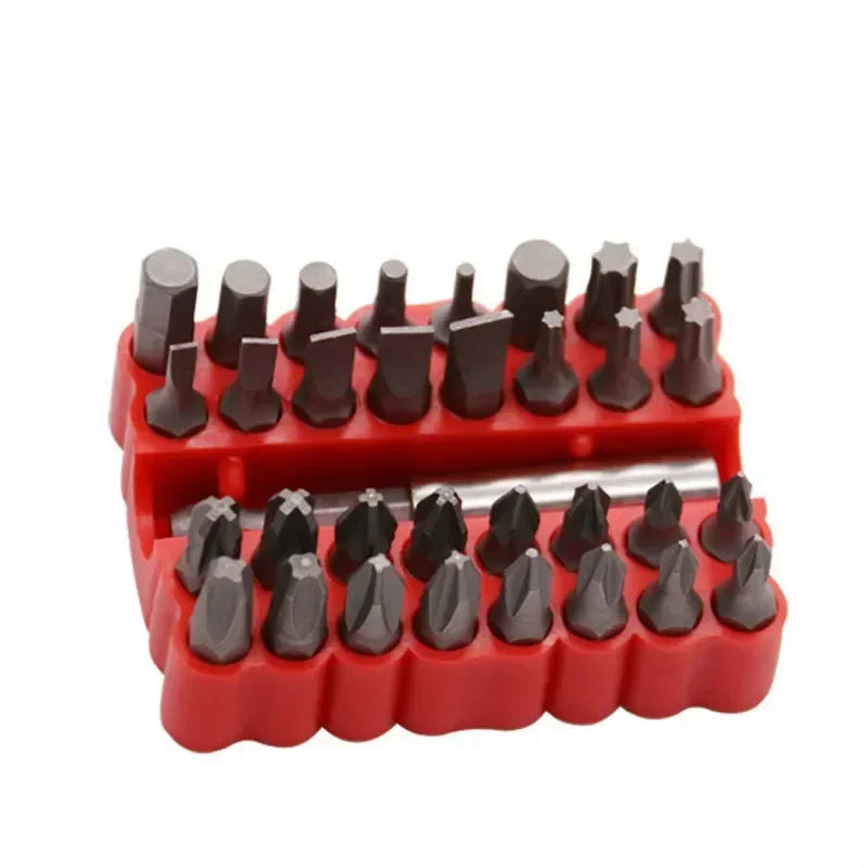 33pcs Security Bit Set with Extension Bit Holder Tamper Star Screwdriver Bits Set Quick Release Bit Holder