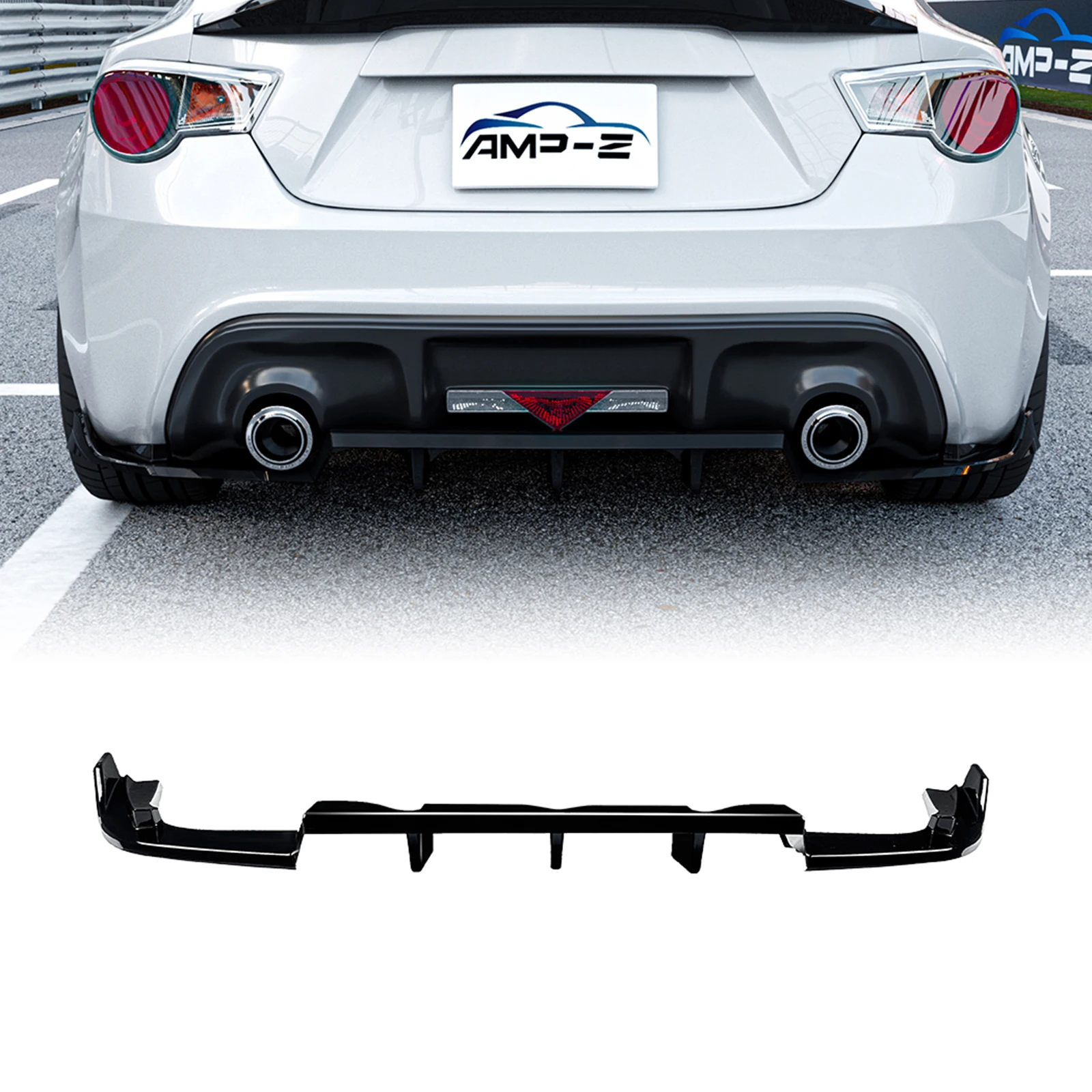 Rear Bumper Diffuser Lip For Subaru BRZ 2013-2020 Scion FR-S 2013-2016 Boot Spoiler Splitter Bracket