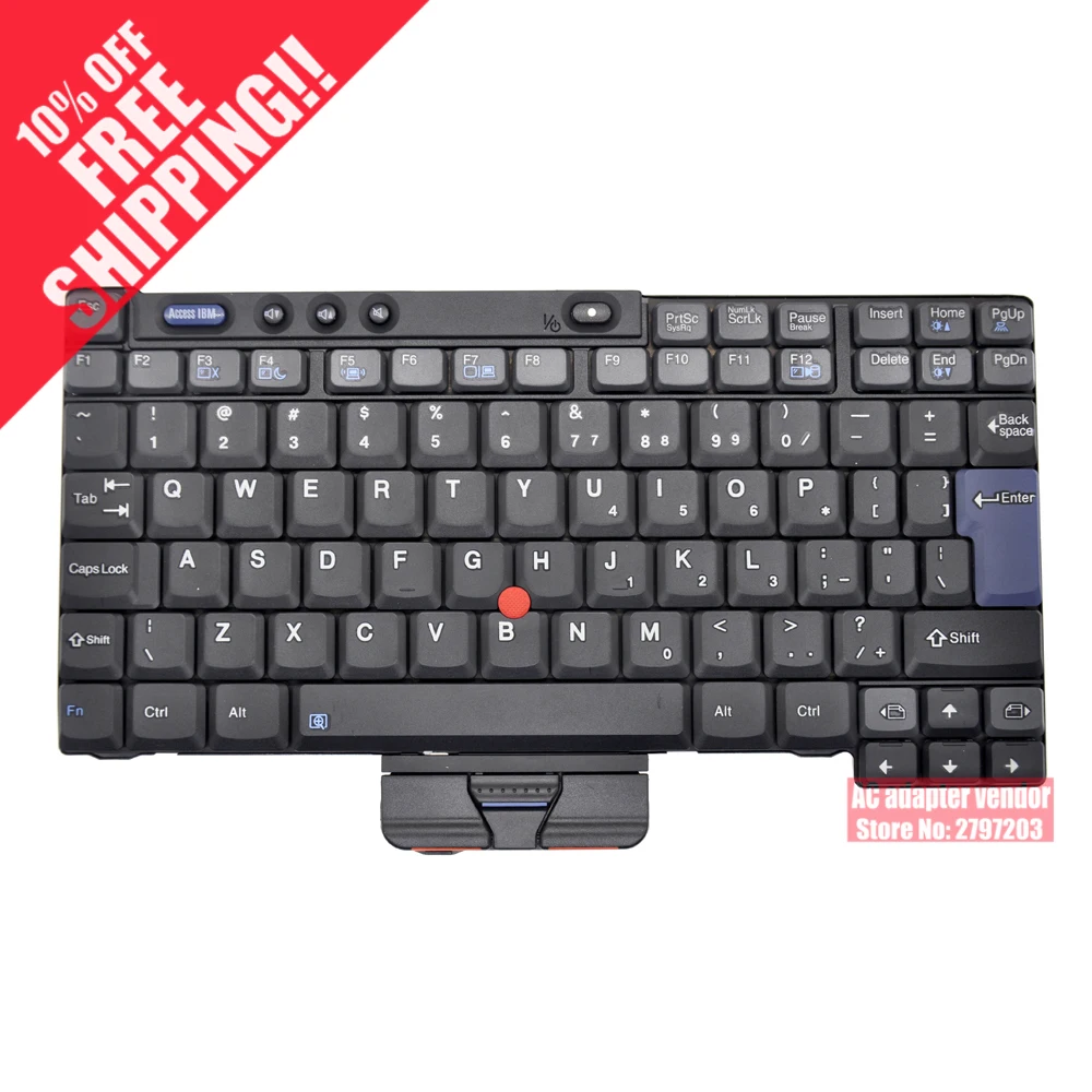 

New FOR IBM FOR LENOVO X40 X41 X41T English keyboard