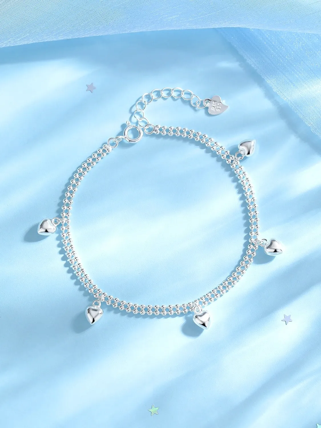 cadena-de-mano-de-doble-capa-para-mujer-joyeria-de-moda-plata-990-diseno-en-forma-de-corazon-accesorio-de-alta-gama