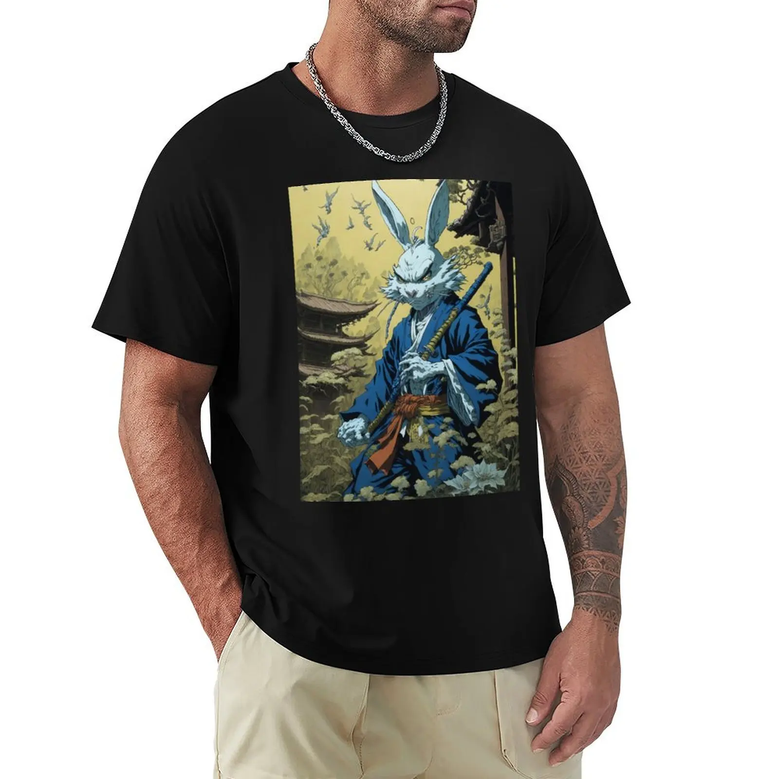 

usagi yojimbo Art T-Shirt Plus Size Lightweight Top