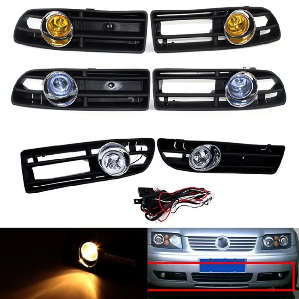 

Foglight Frame Fog Lamp Grille Cover for Volkswagen VW 1998 1999 2000 2001 2002 2003 2004