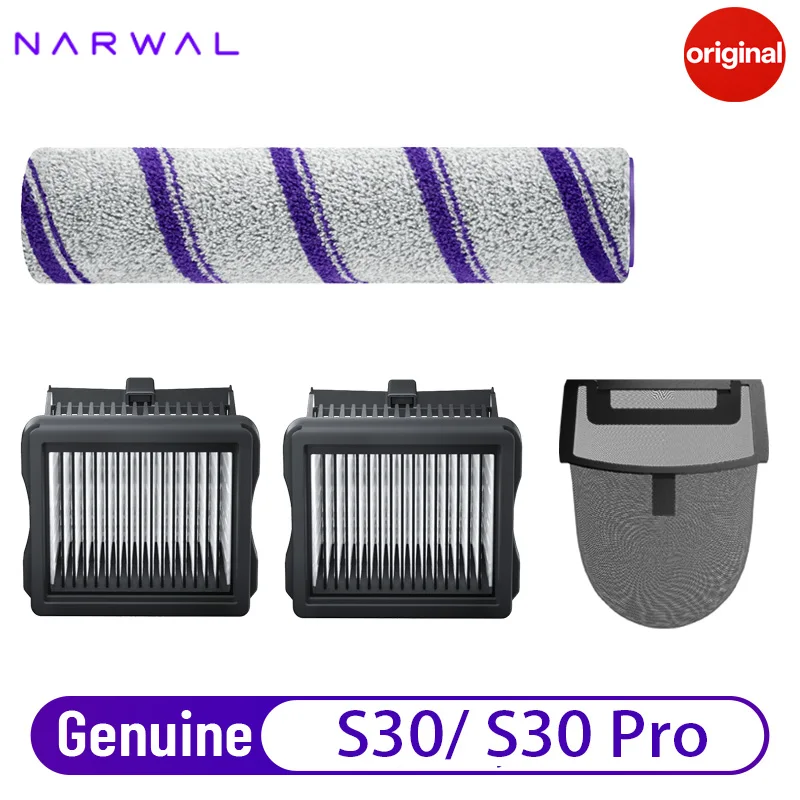 Original Narwal Advanced Kit S30/ S30 Pro Cordless Wet Dry Vacuum Cleaner Brush Roller And HEPA Filter Replacement Spare Parts