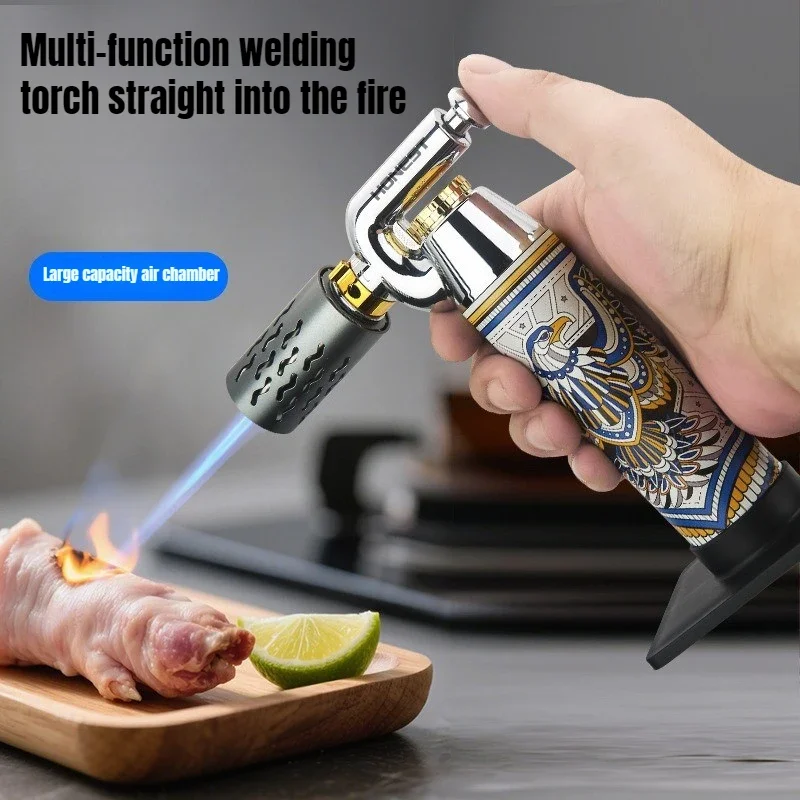 

HONEST Windproof Lighter Outdoor Baking Spray Gun Moxibustion Jewelry High Temperature Welding Gun Ignition Smoking Accessories