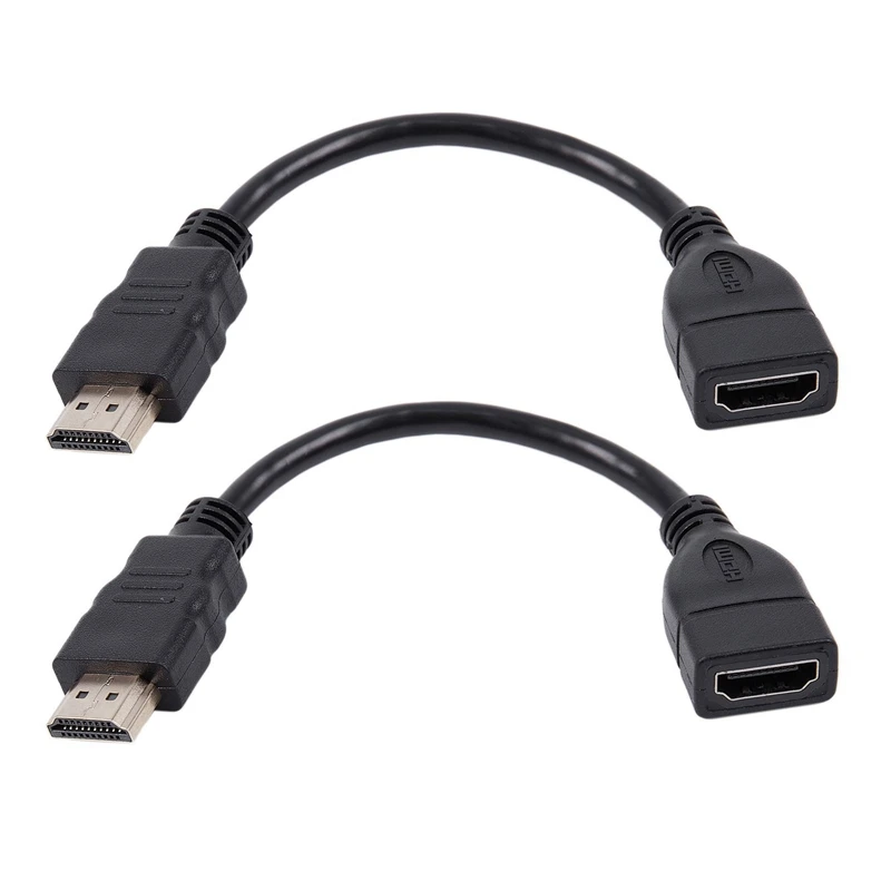 2x-kompatibles Verlängerung kabel von Stecker zu Buchse, kurz und praktisch für Google Chrome Cast, Fire TV Stick, Stick