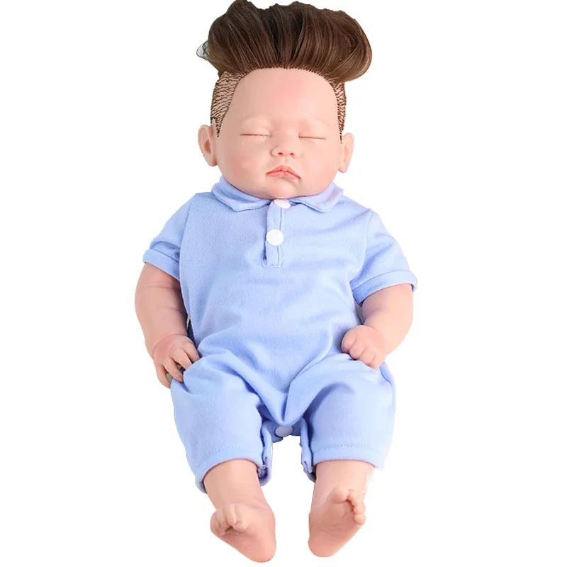 45cm Reborn Baby Dolls,Silicone reborn Baby Dolls bébé reborn Full Silicone Lifelike Washable Baby Reborn Doll for Kids