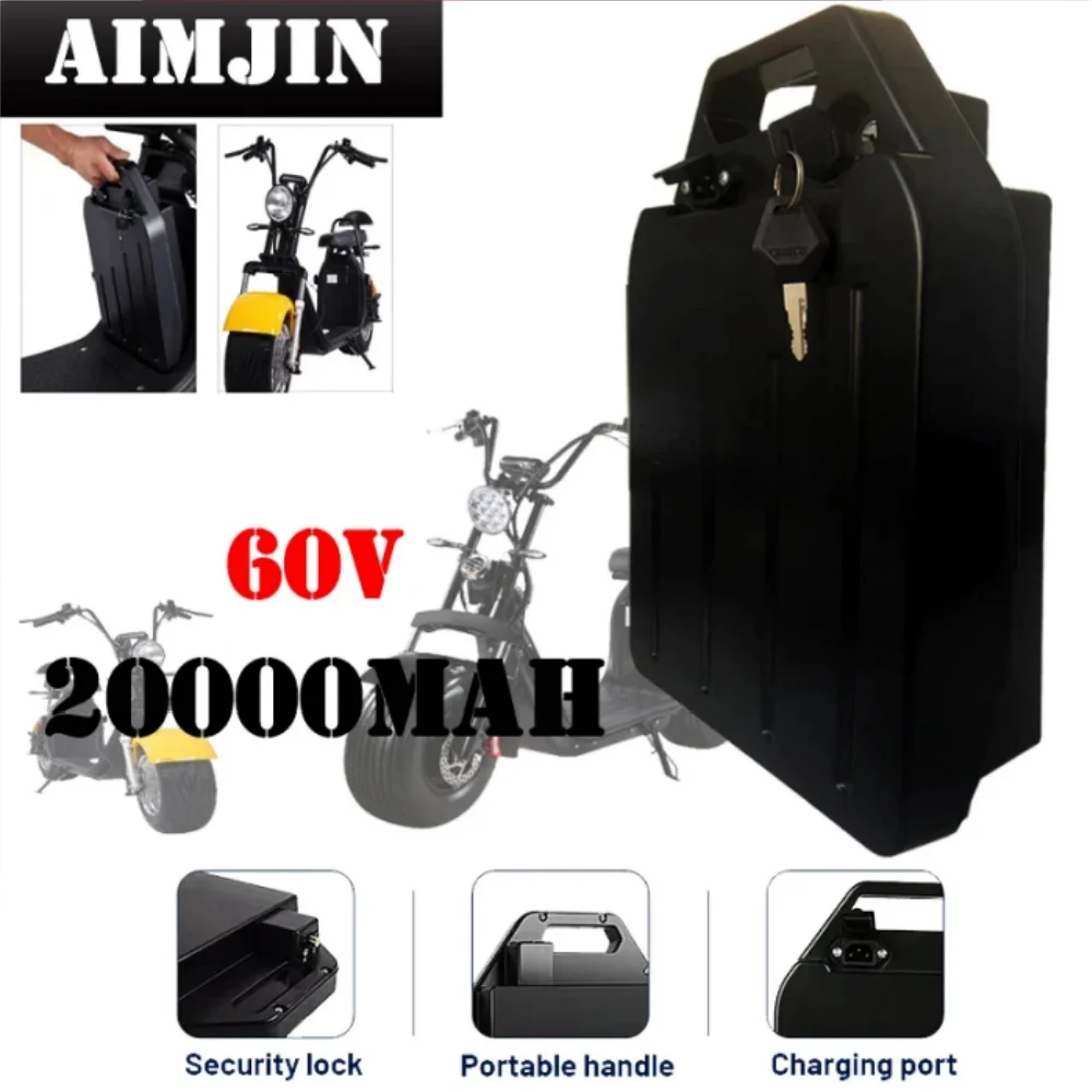 Harley 60v 20Ah Electric Motorcycle Waterproof 18650 Lithium Battery Suitable For CityCoco Electric Scooter Battery
