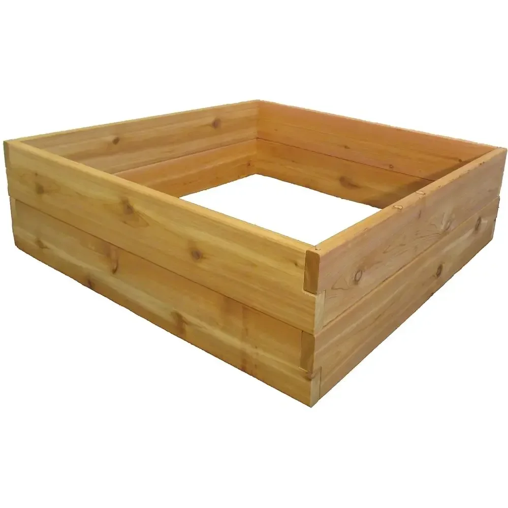

1 Thick Western Red Cedar Raised Garden Bed Kit - Durable and Sustainable for Your Garden