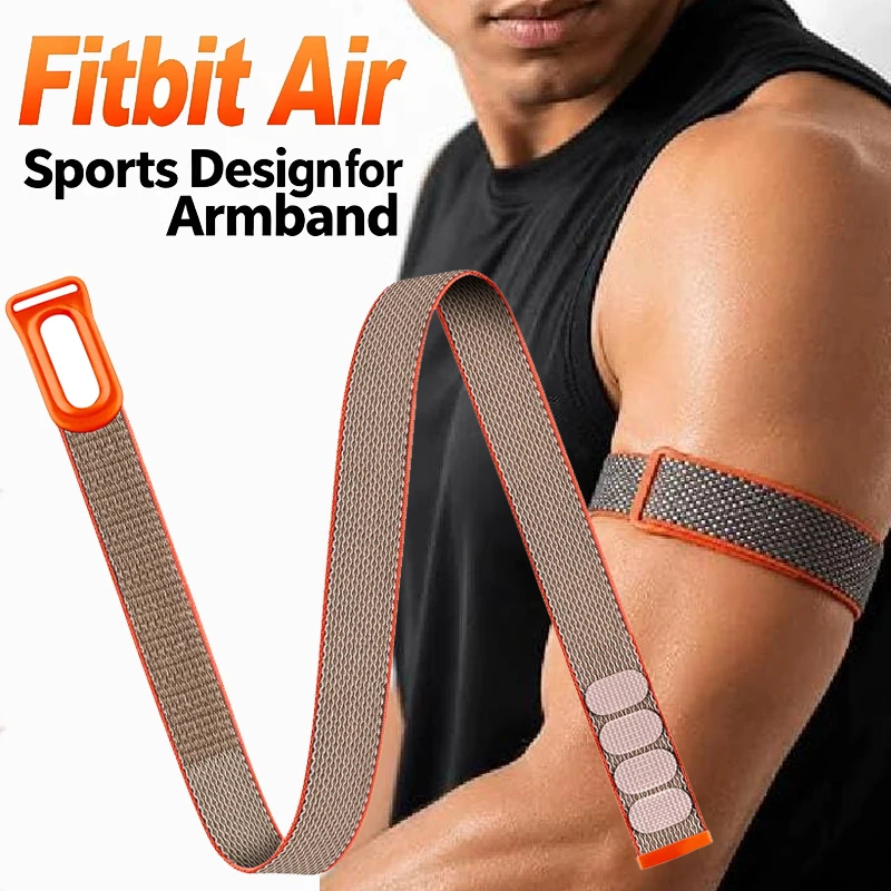 Für Google Fitbit Air Bicep Armband Sport Fitness Tracker Nylon gewebtes atmungsaktives Armband verstellbares Armband für Fitbit Air