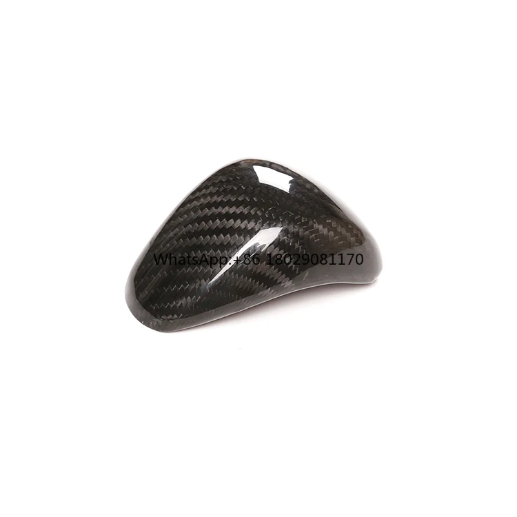 Real Carbon Fiber Gear Shift Knob Cabeça Trim, Capa Protetora, Acessórios Interiores, Fit para Honda Accord 9th, 9.5 Geração