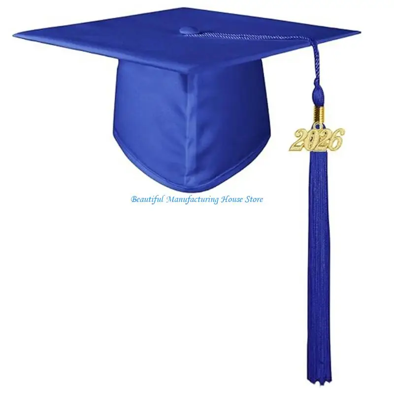 E56A 2026 Lightweight Graduation Cap Breathable for Adult Ceremony Photo Props
