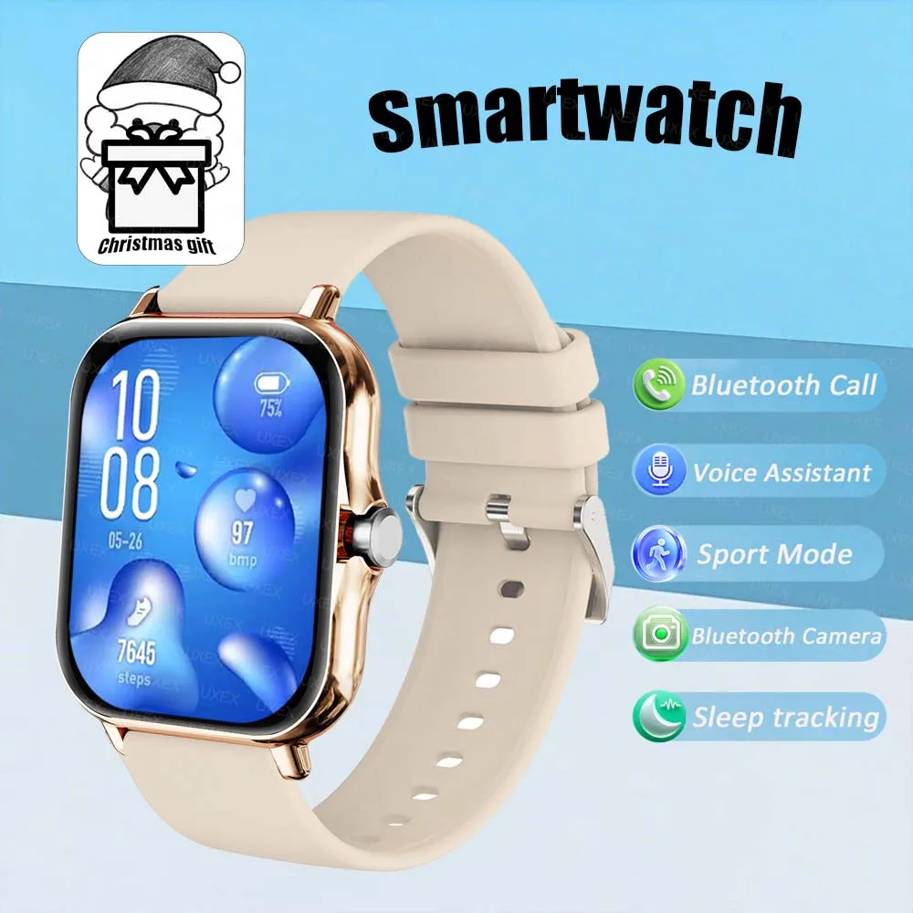الكلاسيكية Smartwatch الرجال 1.83HD شاشة كاملة بلوتوث دعوة الصحة المقتفي وسائط رياضية متعددة الوظائف هدية الكريسماس الساعات الموضة