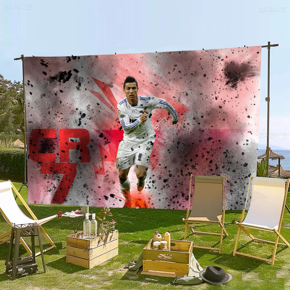 C-cristiano r-ronaldo C-CR7 bunte fahne wandbehang böhmische wand banner mandala innen kunst dekor