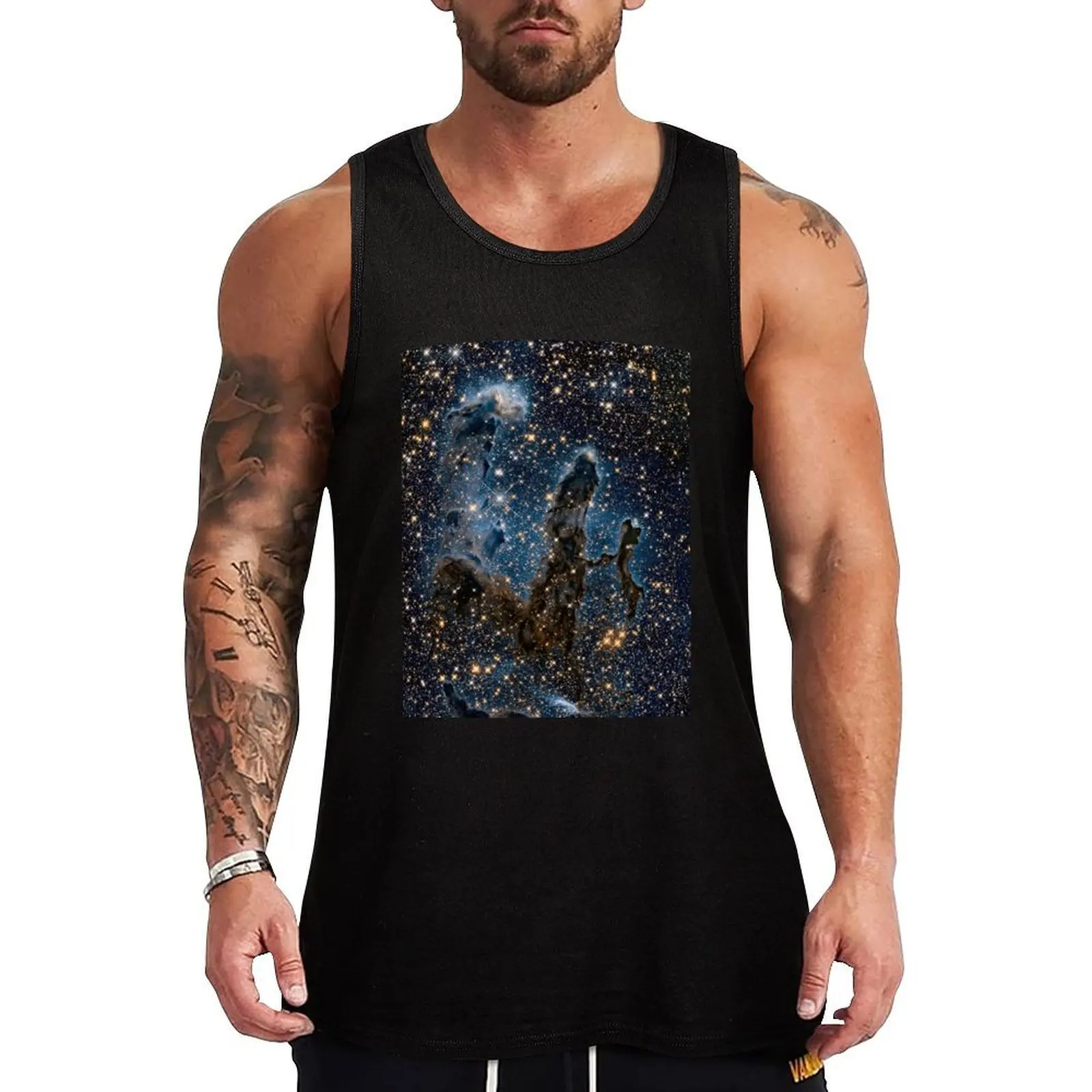 

The Pillars of Creation - Eagle nebula Tank Top men gym clothing gym clothing men training weight vest