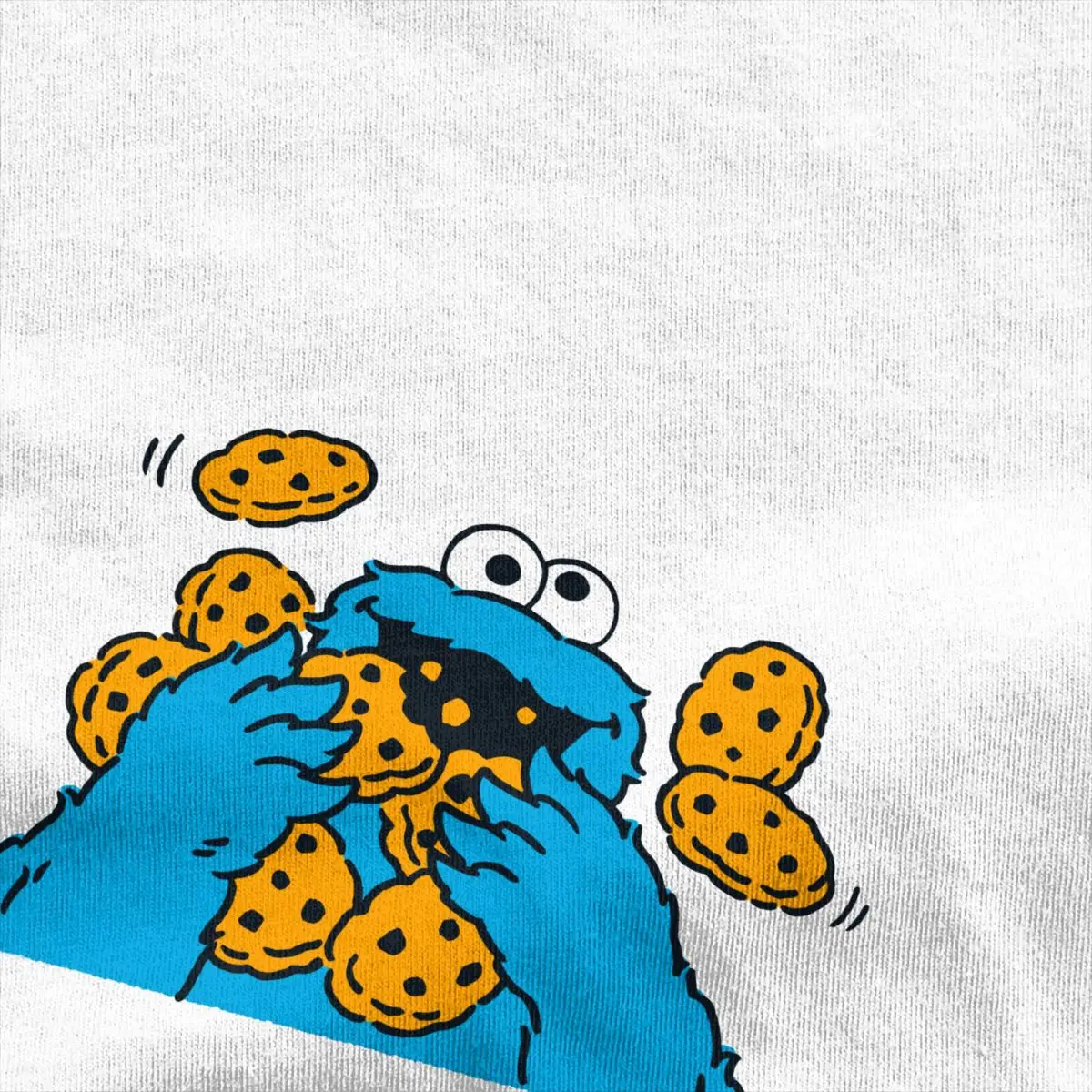 Vintage Big Cookies Monsters T Shirt for Men Women Cotton Tees Shirt Gift Idea Tops