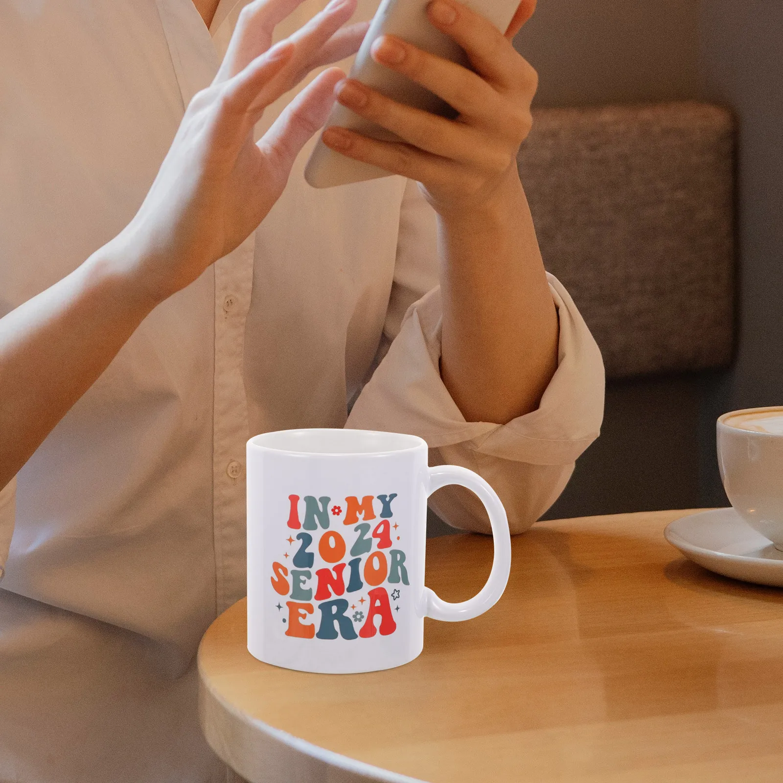 

Class of 2024 Graduation Ceramic Coffee Mug College University Gift Coffee Drinking Cup Household Water Cup Ceramic Mug