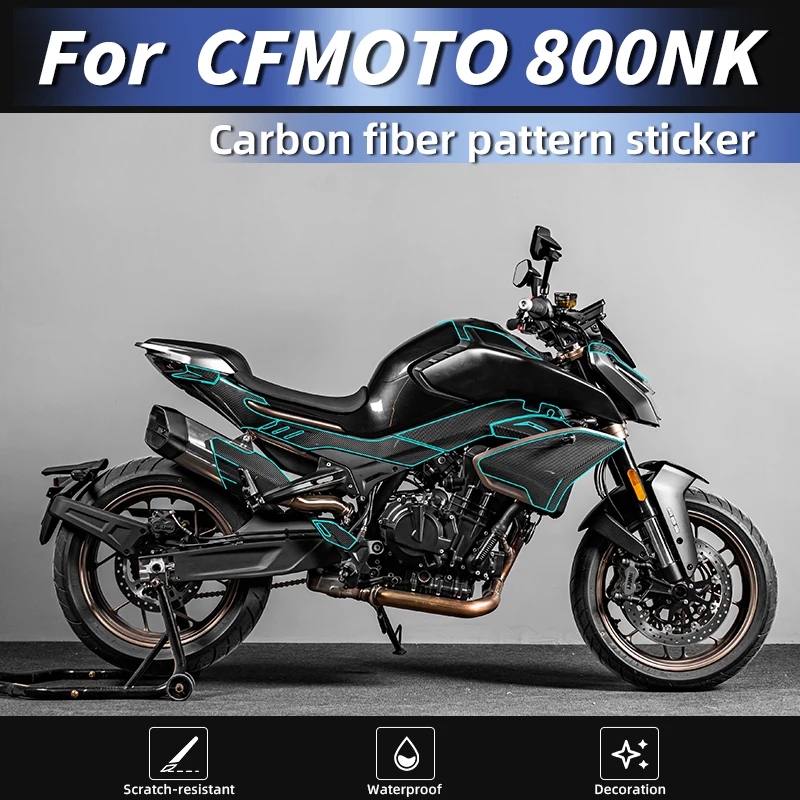 

For 23-25 Spring Breeze 800NK 3D Carbon Fiber Tank Decals Residue-Free Easy Install Anti-Scratch Sleek Decor Mod Accessories