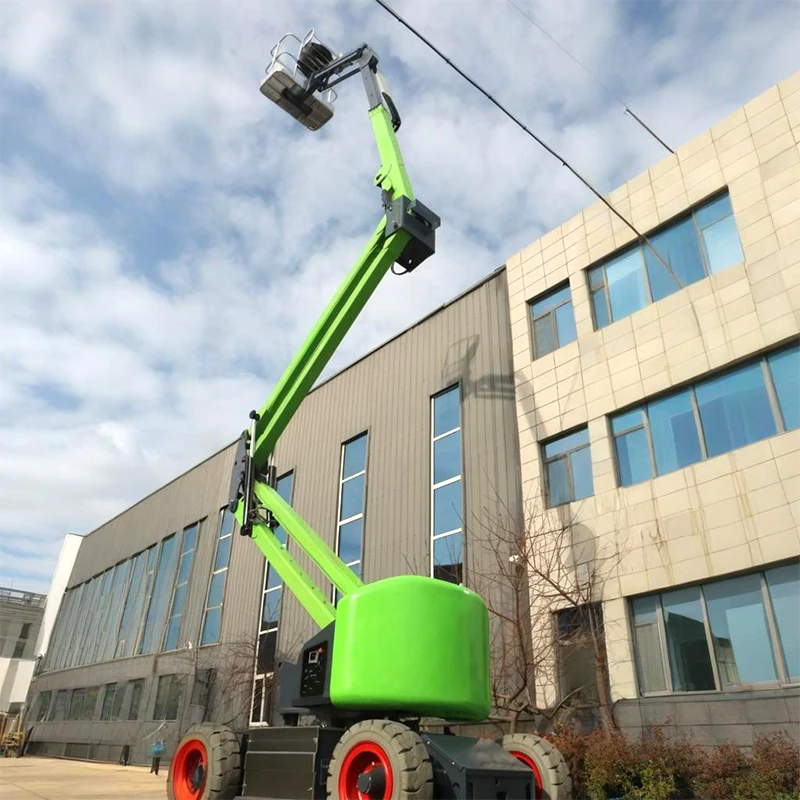 Self-Propelled Repair Aerial Work Trucks with Curved Arm Lifts Hydraulic Crank-Arm Platforms Boom Lifts