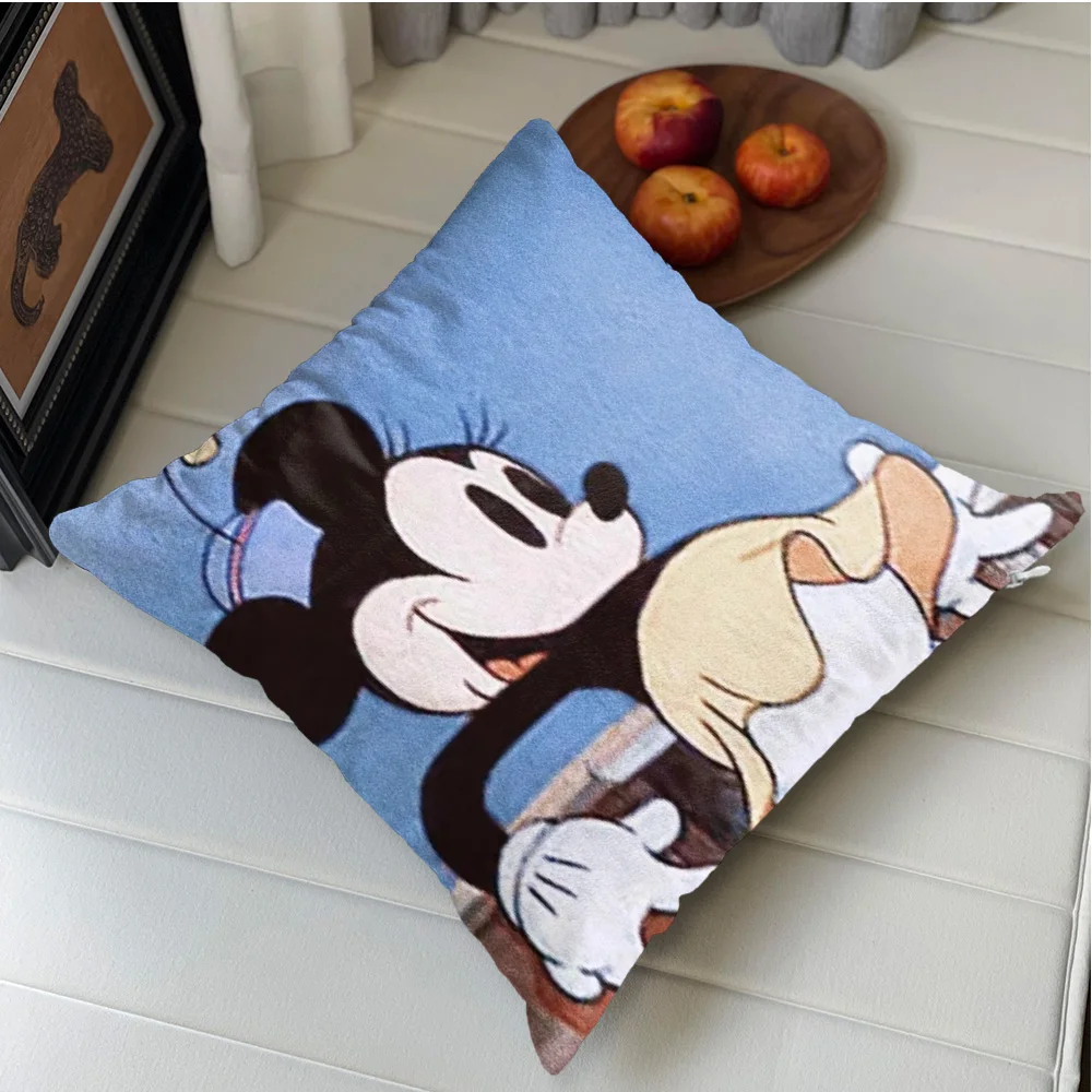 Kawaii D-ديزي بطة المخدة غطاء الوسادة 45x45 الوسائد الزينة عيد الميلاد الديكور 2026 هدية شخصية الشمال المنزل #2