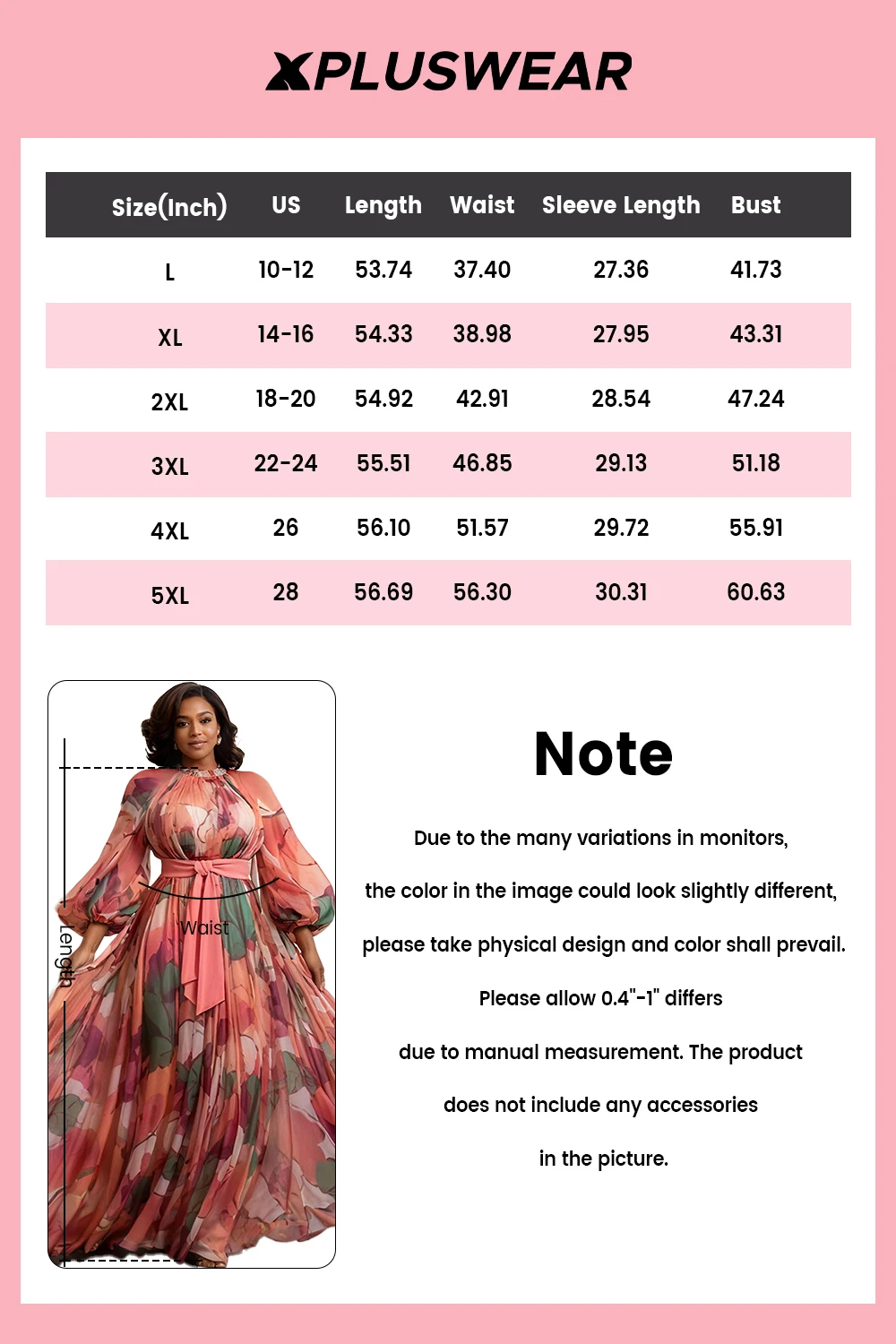 بالإضافة إلى حجم ضيف حفل زفاف متعدد الألوان الأزهار جولة الرقبة فانوس كم طويل الأكمام مطوي فساتين ماكسي الشيفون