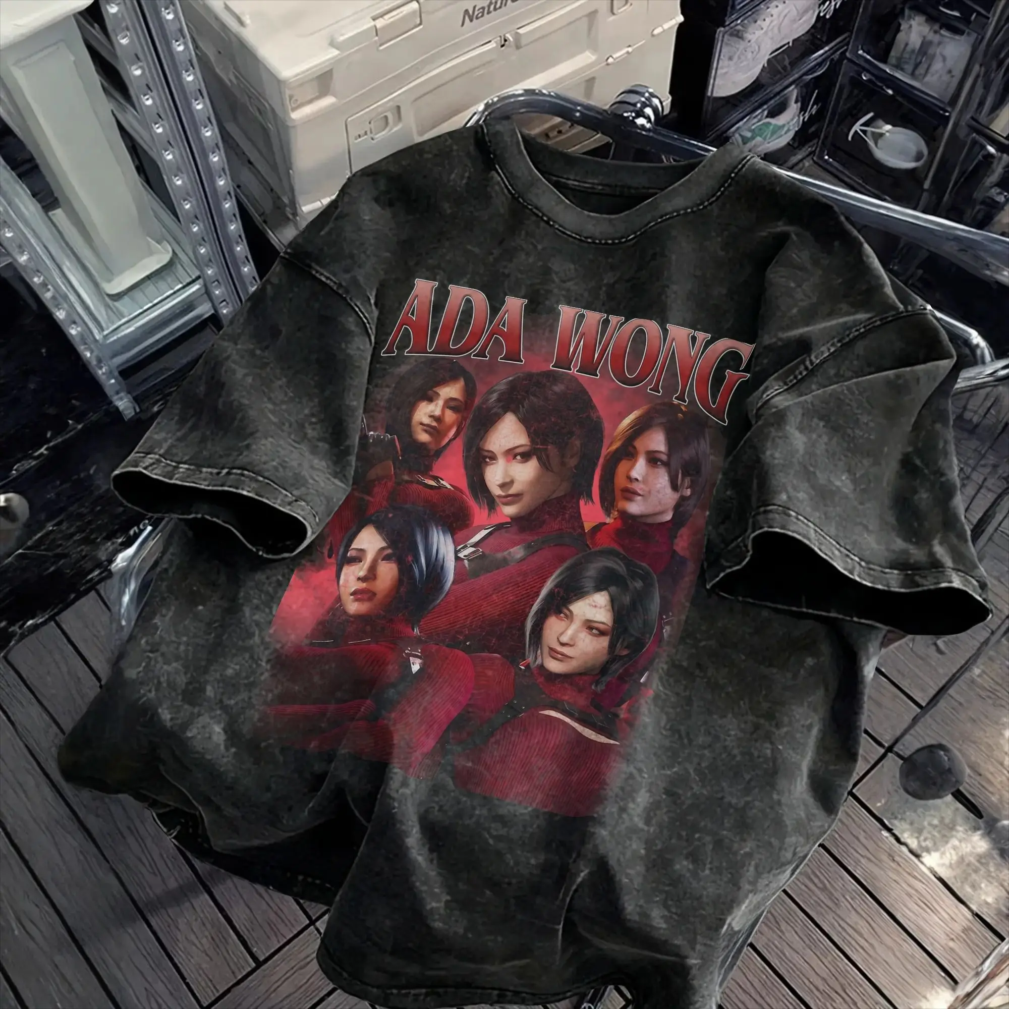 Men Ada Wong Resident Evil T-Shirts  Clothes Beach Classic Short Sleeve T-Shirt O-Neck Leisure Custom DIY Tee Shirt Hot Sale