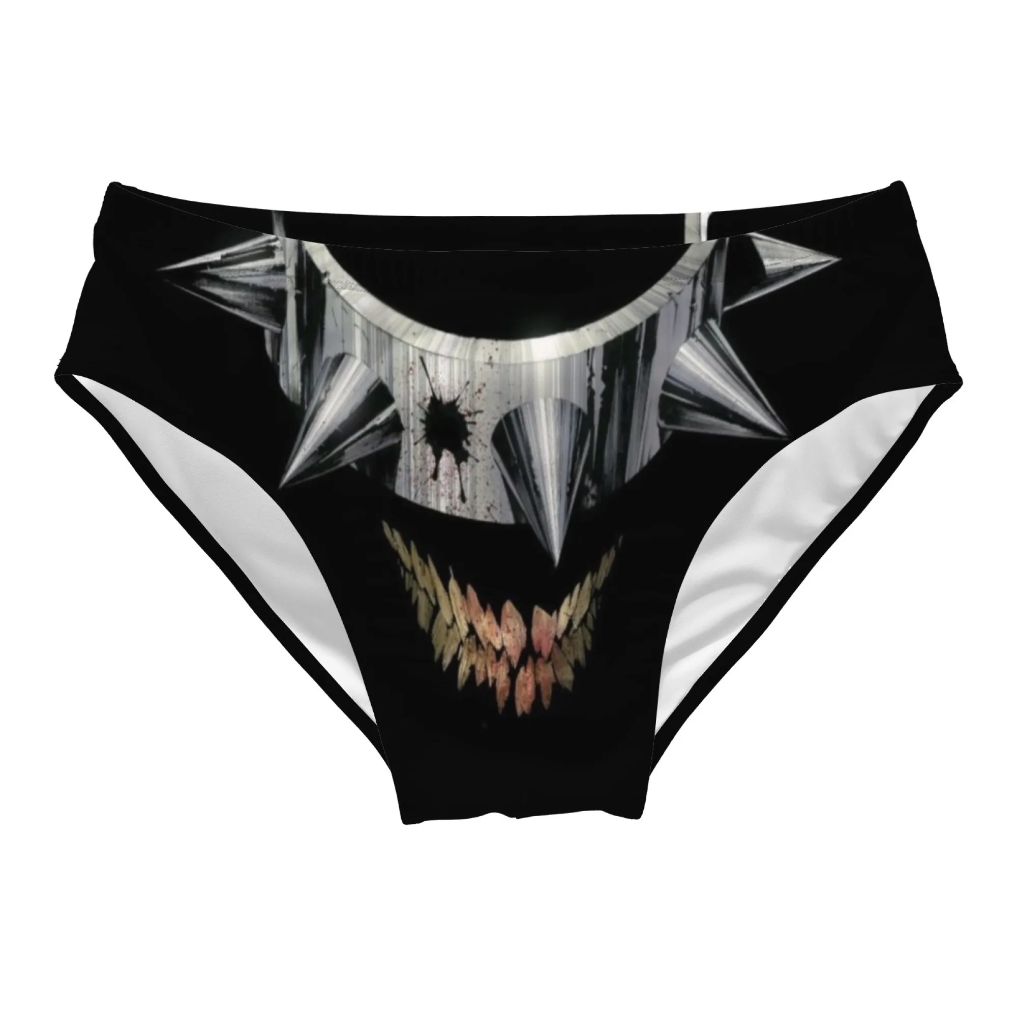 Spiked Collar Crazy Demon Swim Trunks Slim Fit Durable Drawstring Men's Triangle Trunks Water Park Sunbathing Mens Vacation Gift