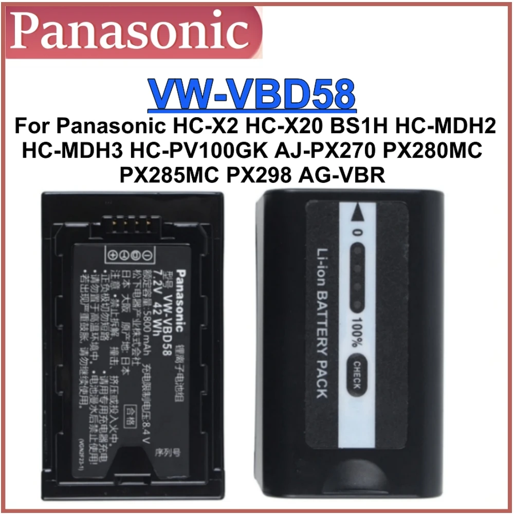 Battery panasonic vw vbd58-AliExpress