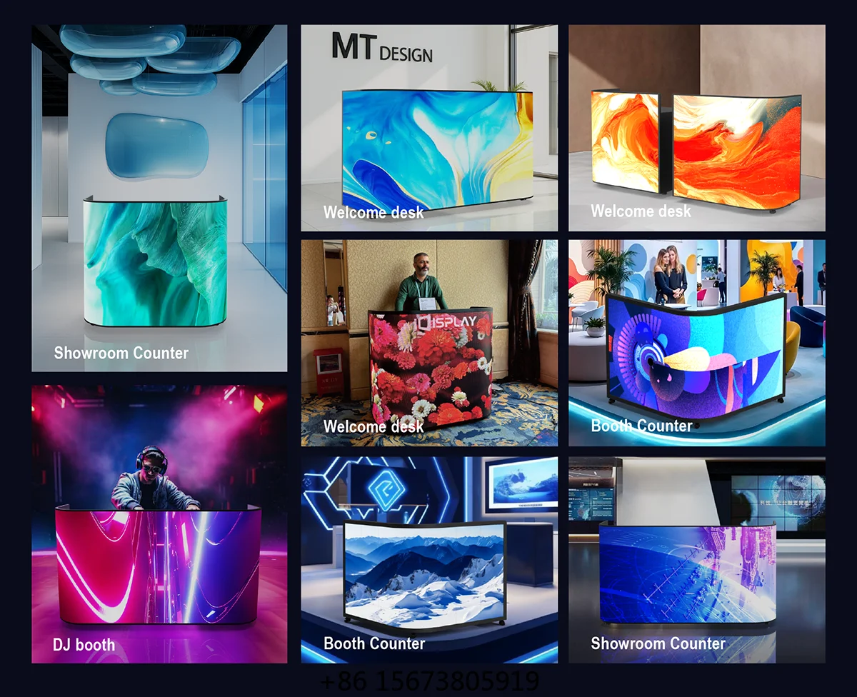 HD Full Color Led Dj Booth Table Mobile Protable Dj Booth Led Screen for Disco, Night Club view 5