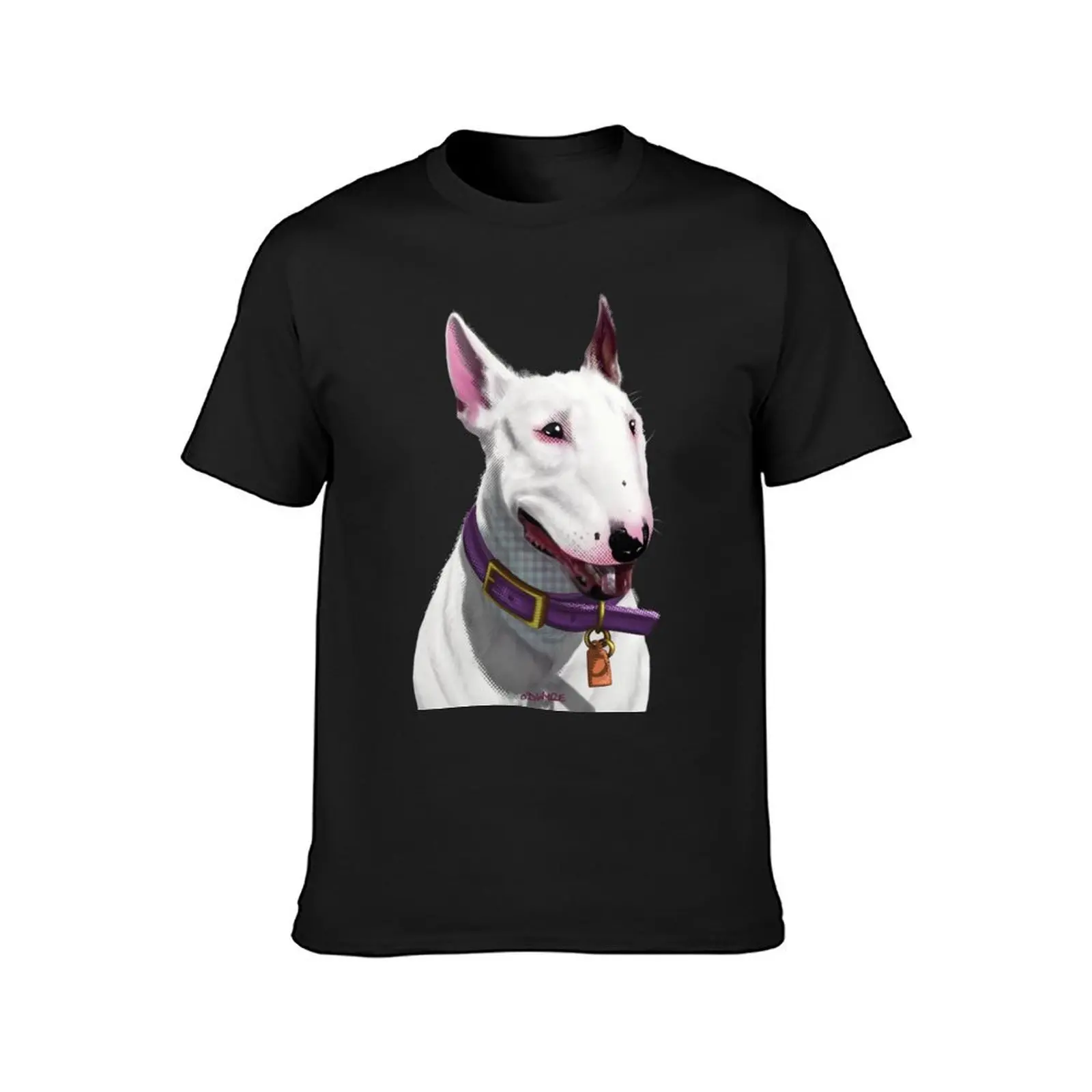 Bull Terrier T-Shirt anime vintage for a boy mens workout shirts