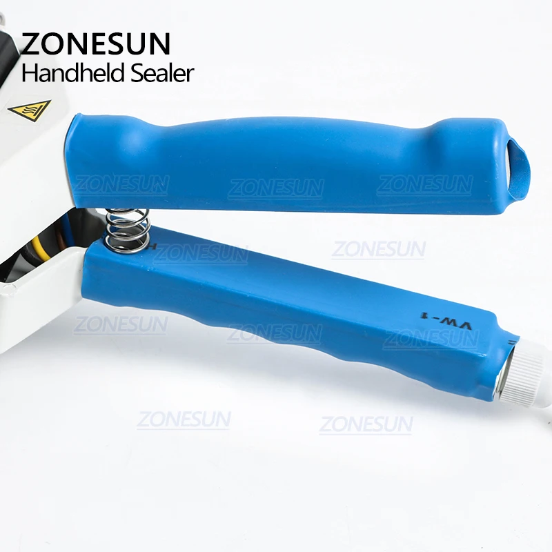 ZONESUN FKR-200A Hand Impulse Sealer With Cutter Handheld Heat Impulse Sealer Manual Sealing Machine