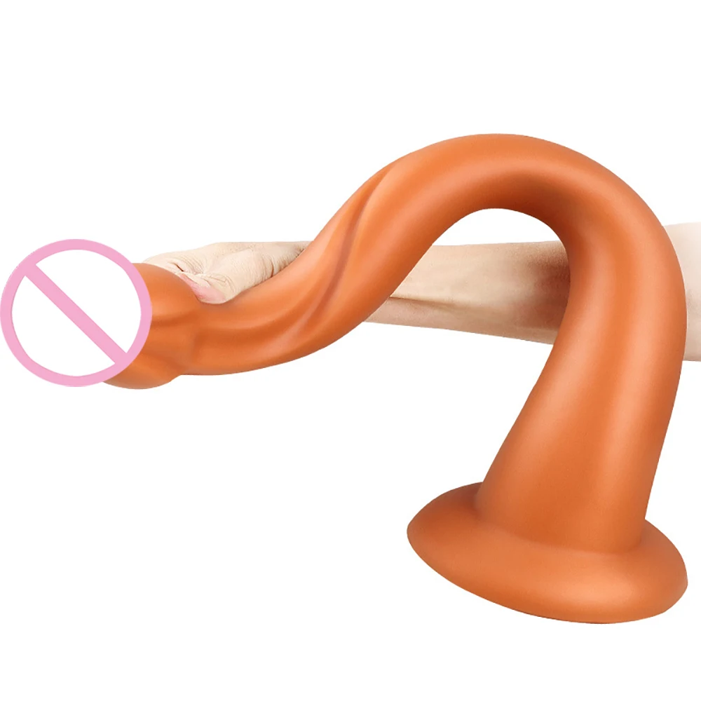 Long Butt Plug Liquid Silicone Anal Plug Big Dildos Stimulate Anus Suction Cup Soft Anal Dilator Penis Sex Toy Dick Sex Products