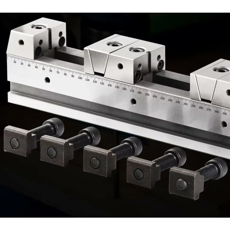 Cnc Quick Release Line-up Vise Adjustable Multi-rail Vise Parallel Combined Multigrip Vise for CNC Milling Machine