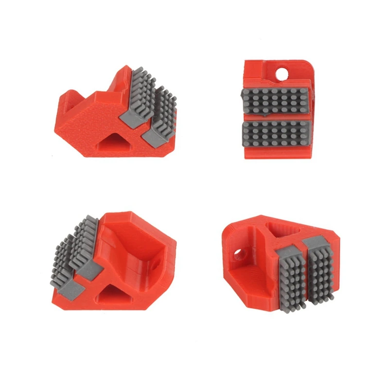 Nozzle Silicone Brush For Bambu Lab X1/P1 3D Printer Nozzle Cleaner Tool Double Brush Head Nozzle Brush Assembly Red