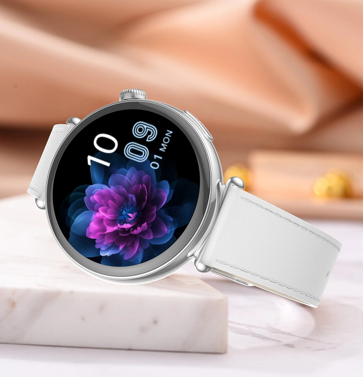 Luxus-Diamant-Smartwatch für Damen, 1,32 Zoll AMOLED-Bildschirm, Herzfrequenz- und Blutdruckmessung, Gesundheitsmonitor, IP68 wasserdicht, Sportuhr – Detail 38